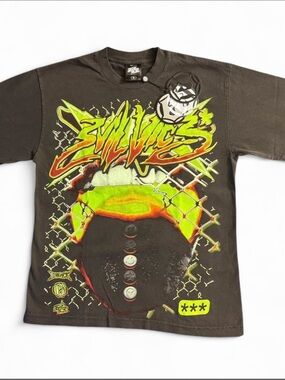 Evil Vice Trip Tee (Dark Grey) Size S “NWT”